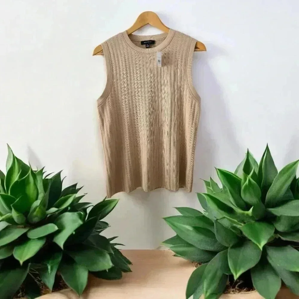 Ribbed sweater vest tank top XL - Picture 2 of 4